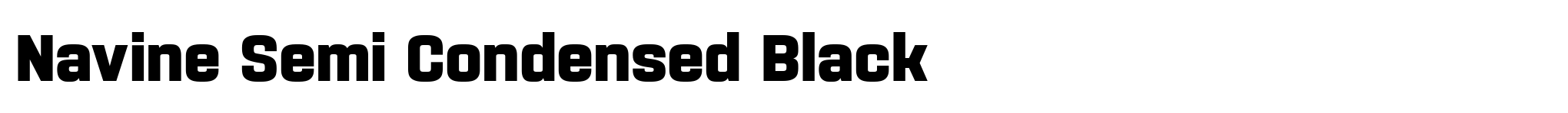 Navine Semi Condensed Black image